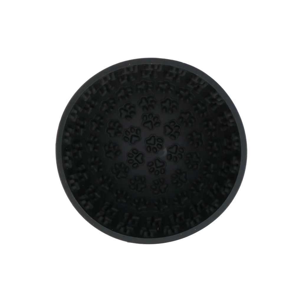 Miska spowalniająca jedzenie dla psów z zaokrąglonym spodem i wypustkami, Ø 17 cm, szara – Eat Slow Live Longer Lick Mat Wobble Bowl - obrazek 2