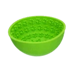 Miska spowalniająca jedzenie dla psa z zaokrąglonym dnem i wypustkami, Ø 17 cm, zielona – Eat Slow Live Longer Lick Mat Wobble Bowl - obrazek 3