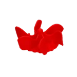 Wkładka spowalniająca jedzenie dla psów do miski z przyssawkami, czerwona S, średnica podstawy 9,5 cm – Eat Slow Live Longer Gobble Stopper - obrazek 3