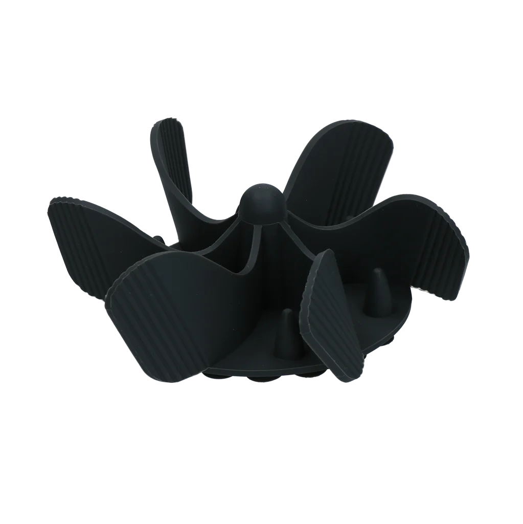 Wkładka spowalniająca jedzenie dla psa z przyssawkami, szara S, średnica podstawy 9,5 cm – Eat Slow Live Longer Gobble Stopper - obrazek 3