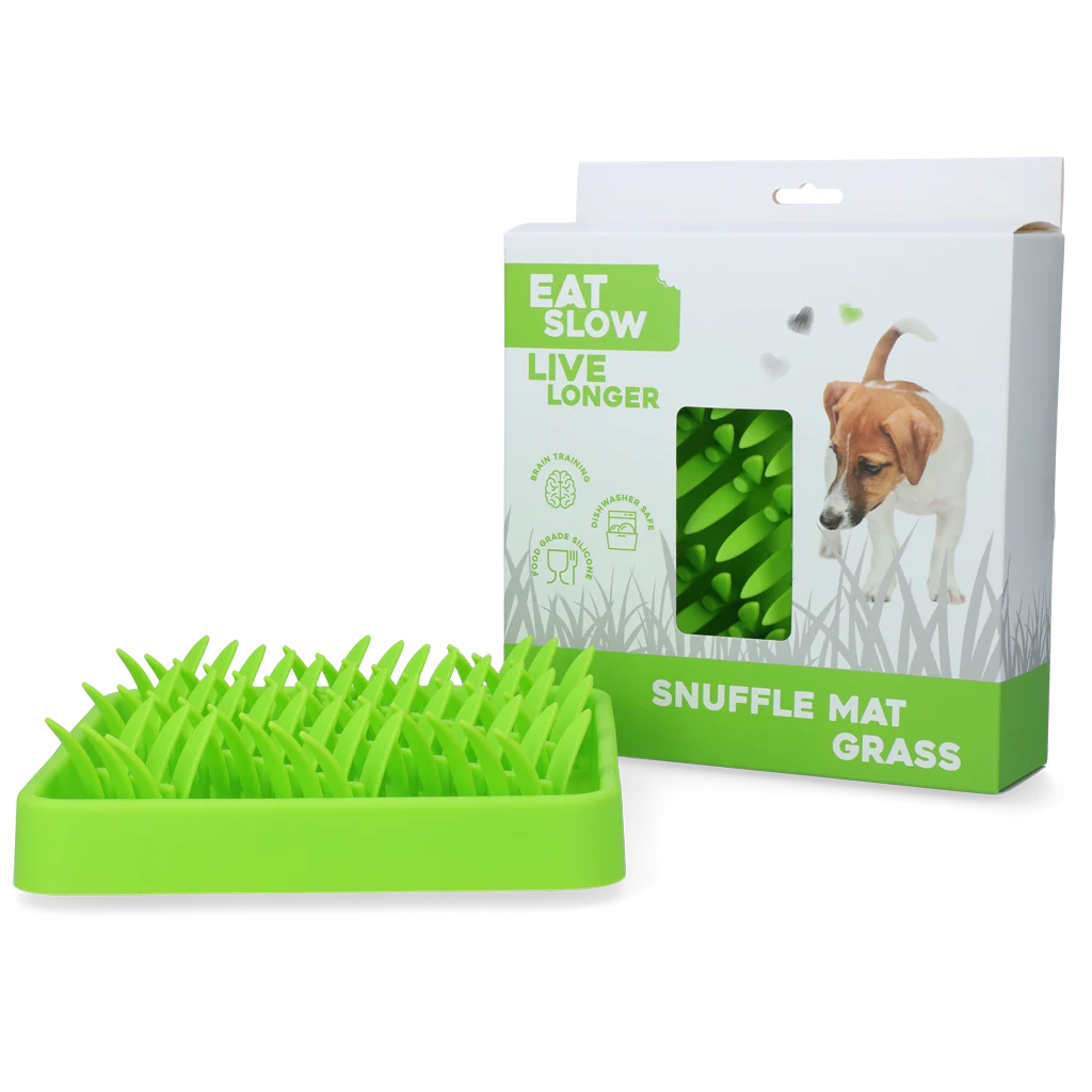Silikonowa mata węchowa z antypoślizgowym spodem – Eat Slow Live Longer Snuffelmat Gras - obrazek 1