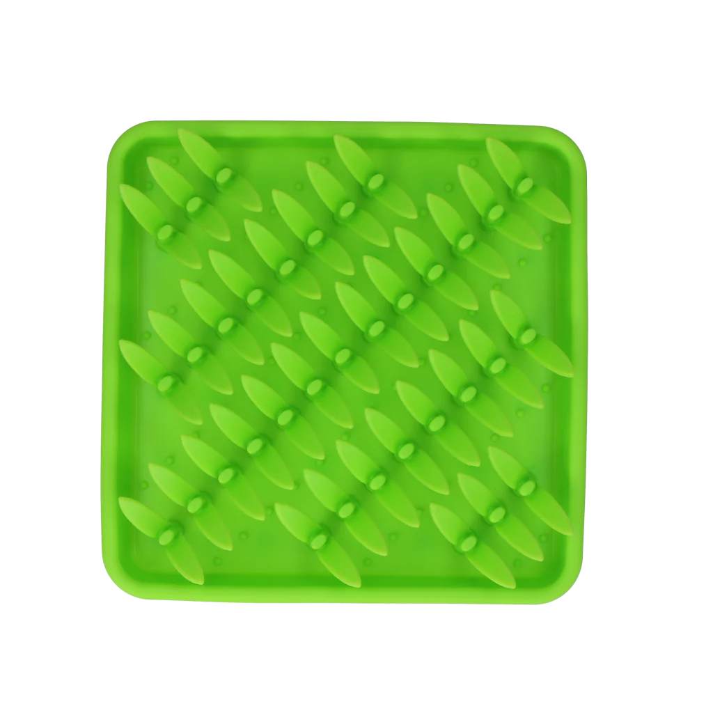 Silikonowa mata węchowa z antypoślizgowym spodem – Eat Slow Live Longer Snuffelmat Gras - obrazek 3