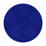Mata do lizania dla psów ze wzorem piłki i przyssawkami, Ø 22 cm, niebieska – Eat Slow Live Longer Lick Mat Soccer Ball - obrazek 2