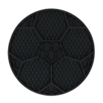 Mata do lizania dla psów z wzorem piłki nożnej i przyssawkami, Ø 22 cm, szara – Eat Slow Live Longer Lick Mat Soccer Ball - obrazek 2