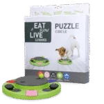 Łamigłówka dla psa na karmę i przysmaki z antypoślizgowymi nóżkami – Eat Slow Live Longer Puzzle Circle