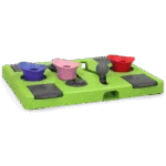 Układanka dla psa na karmę i przysmaki z antypoślizgowymi nóżkami – Eat Slow Live Longer Puzzle Rectangle - obrazek 3
