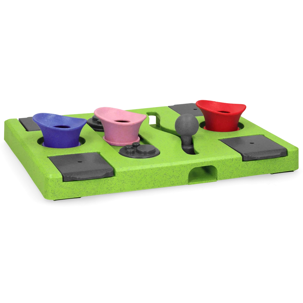 Układanka dla psa na karmę i przysmaki z antypoślizgowymi nóżkami – Eat Slow Live Longer Puzzle Rectangle - obrazek 3
