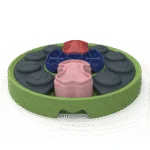 Układanka dla psa z przesuwanymi elementami na karmę i przysmaki – Eat Slow Live Longer Puzzle Disc - obrazek 2