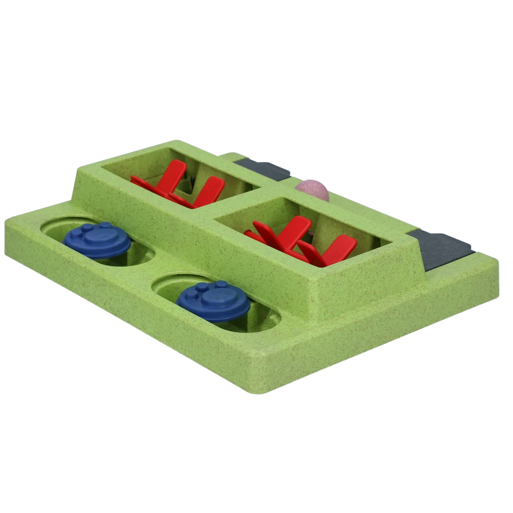 Łamigłówka dla psa na karmę suchą i przysmaki z antypoślizgowymi nóżkami – Eat Slow Live Longer Puzzle Squared - obrazek 2