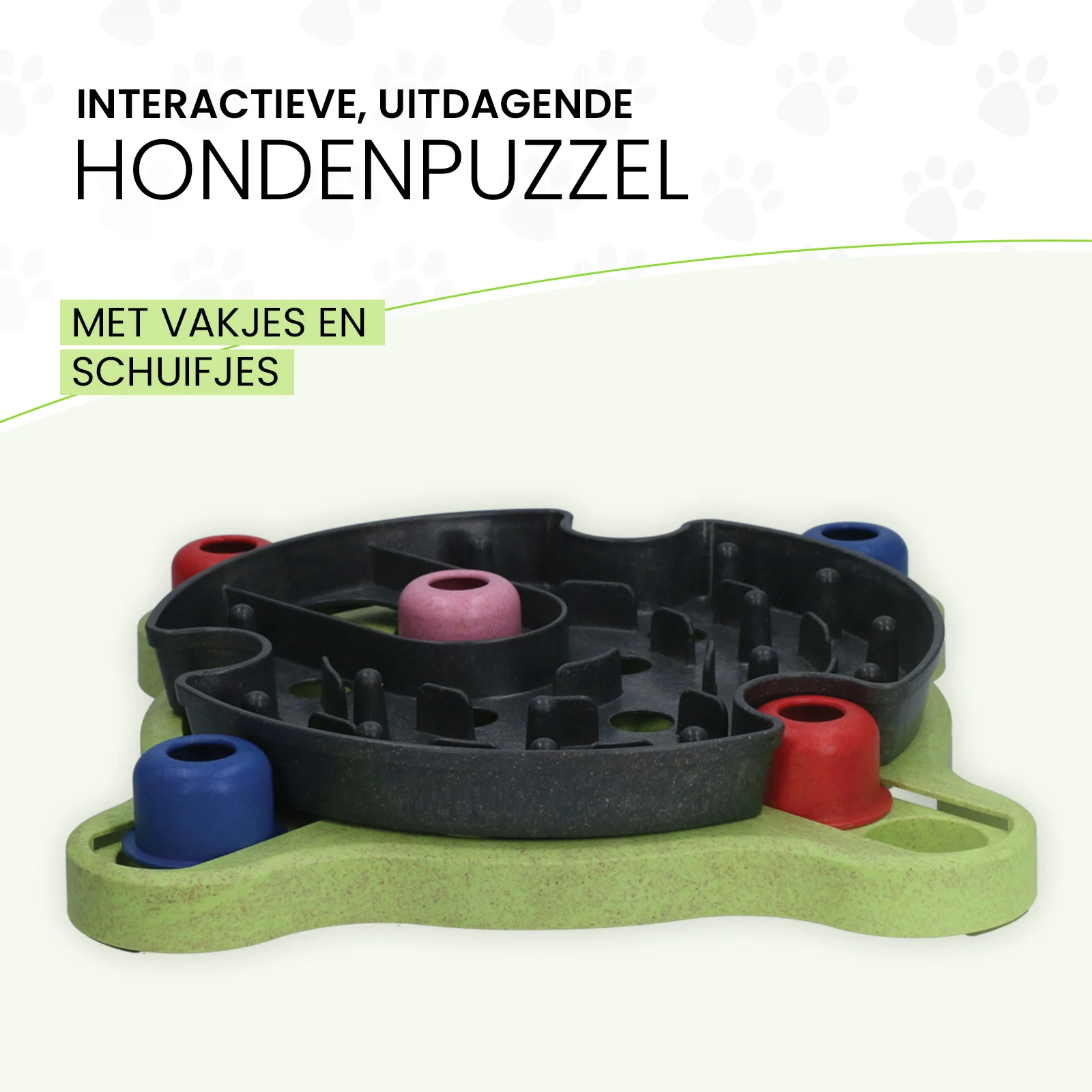 Układanka dla psa na karmę i przysmaki z antypoślizgowymi stopkami – Eat Slow Live Longer Puzzle Roundabout - obrazek 4