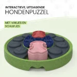 Układanka dla psa z przesuwanymi elementami na karmę i przysmaki – Eat Slow Live Longer Puzzle Disc - obrazek 3