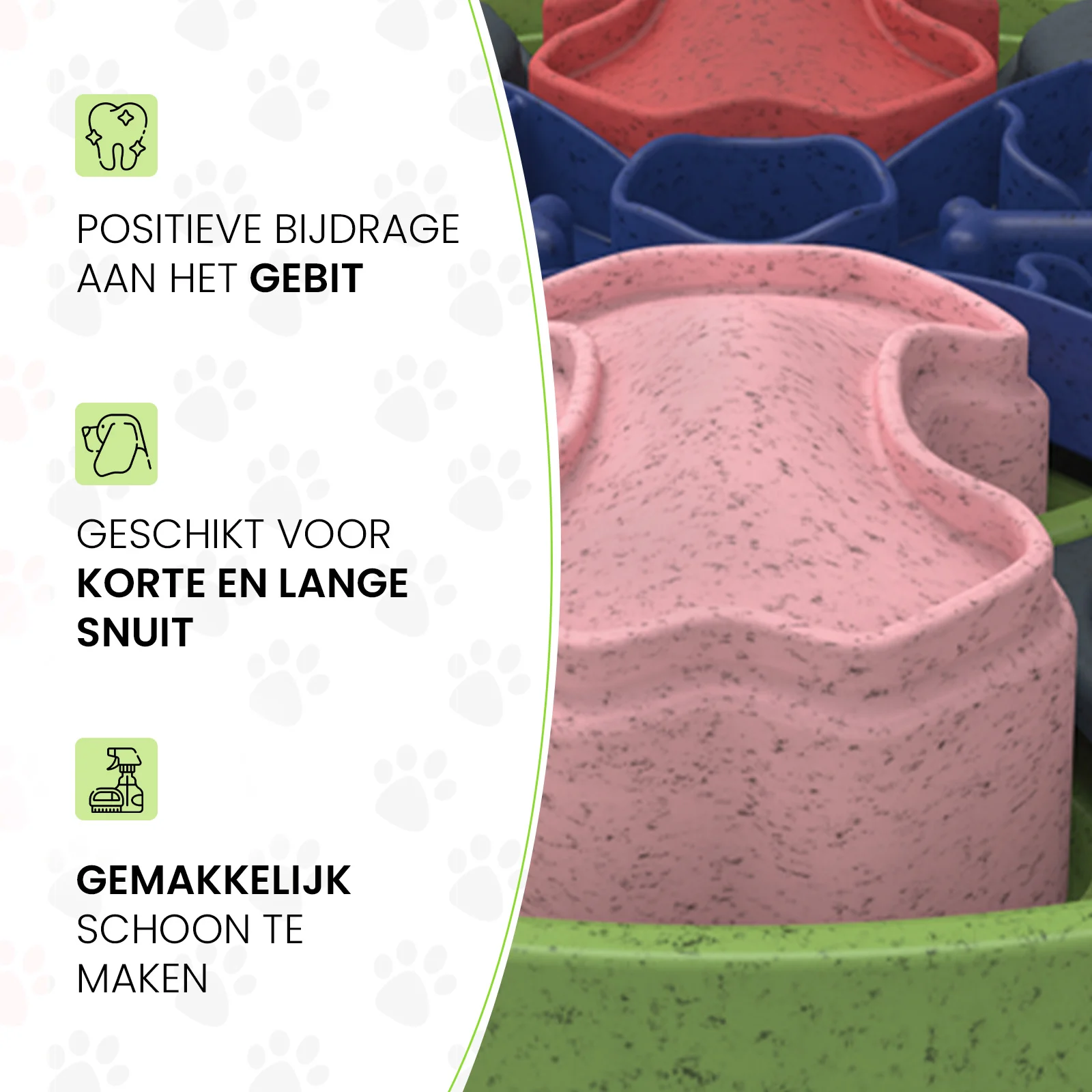 Układanka dla psa z przesuwanymi elementami na karmę i przysmaki – Eat Slow Live Longer Puzzle Disc - obrazek 5
