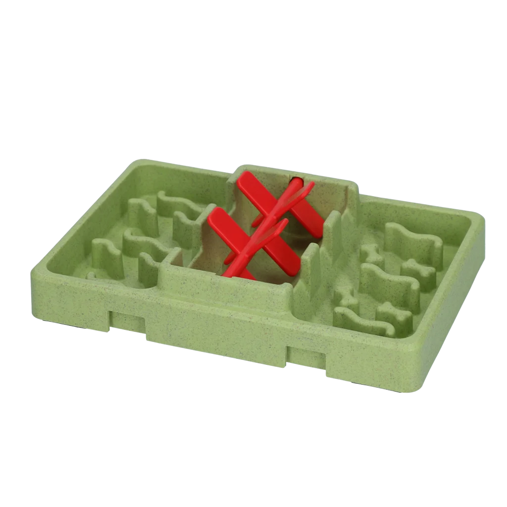 Puzzle dla psa na karmę i przysmaki, 13 x 19 cm – Eat Slow Live Longer Mini Puzzle Crazy River - obrazek 2