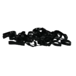 Gumki silikonowe do zaplatania grzywy, 500 sztuk, czarne – Excellent Horse Rubber Bands Silicone - obrazek 2