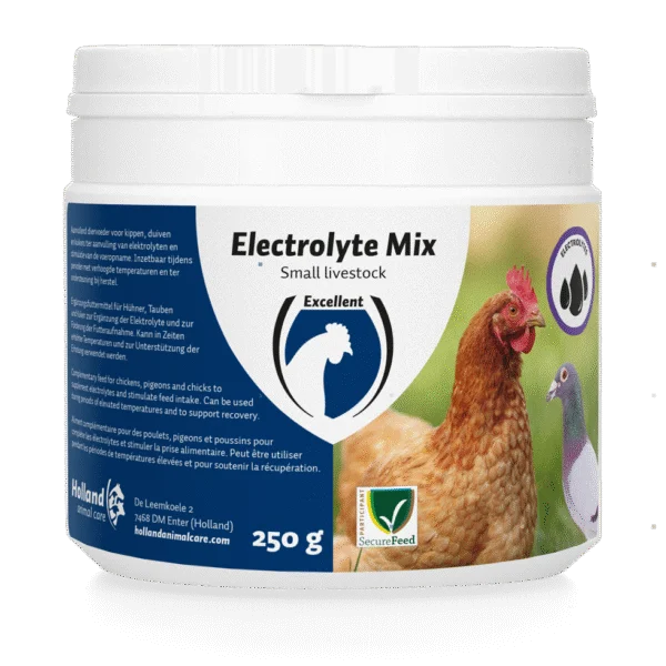 Mieszanka elektrolitowa dla kur i piskląt, rozpuszczalna w wodzie pitnej 250 g – Excellent Electrolyte mix