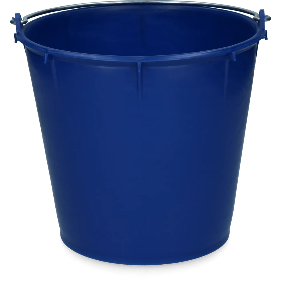 Wiadro z ocynkowanym uchwytem 7 l ciemnoniebieskie – Vplast - obrazek 1