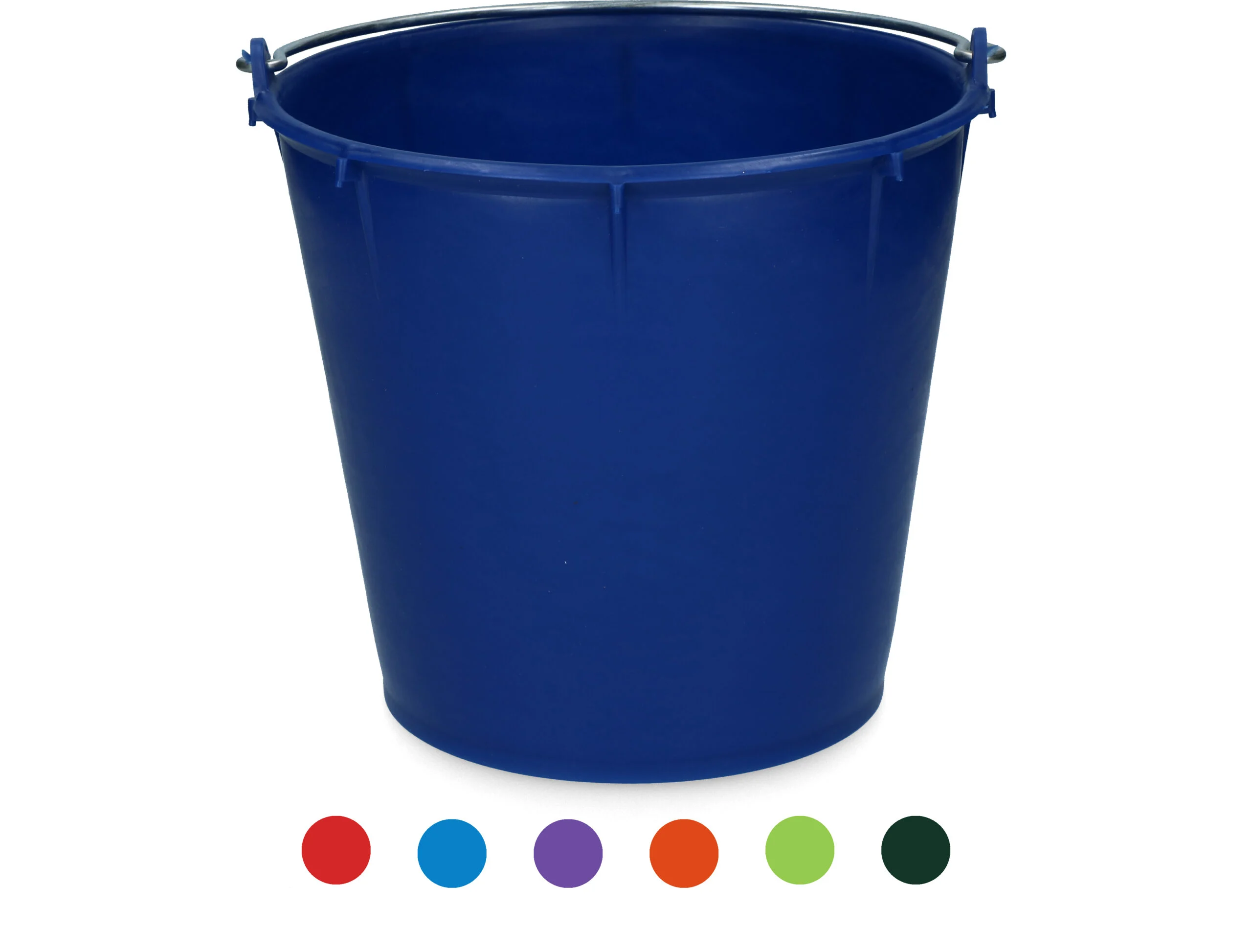 Wiadro z ocynkowanym uchwytem 7 l ciemnoniebieskie – Vplast - obrazek 2