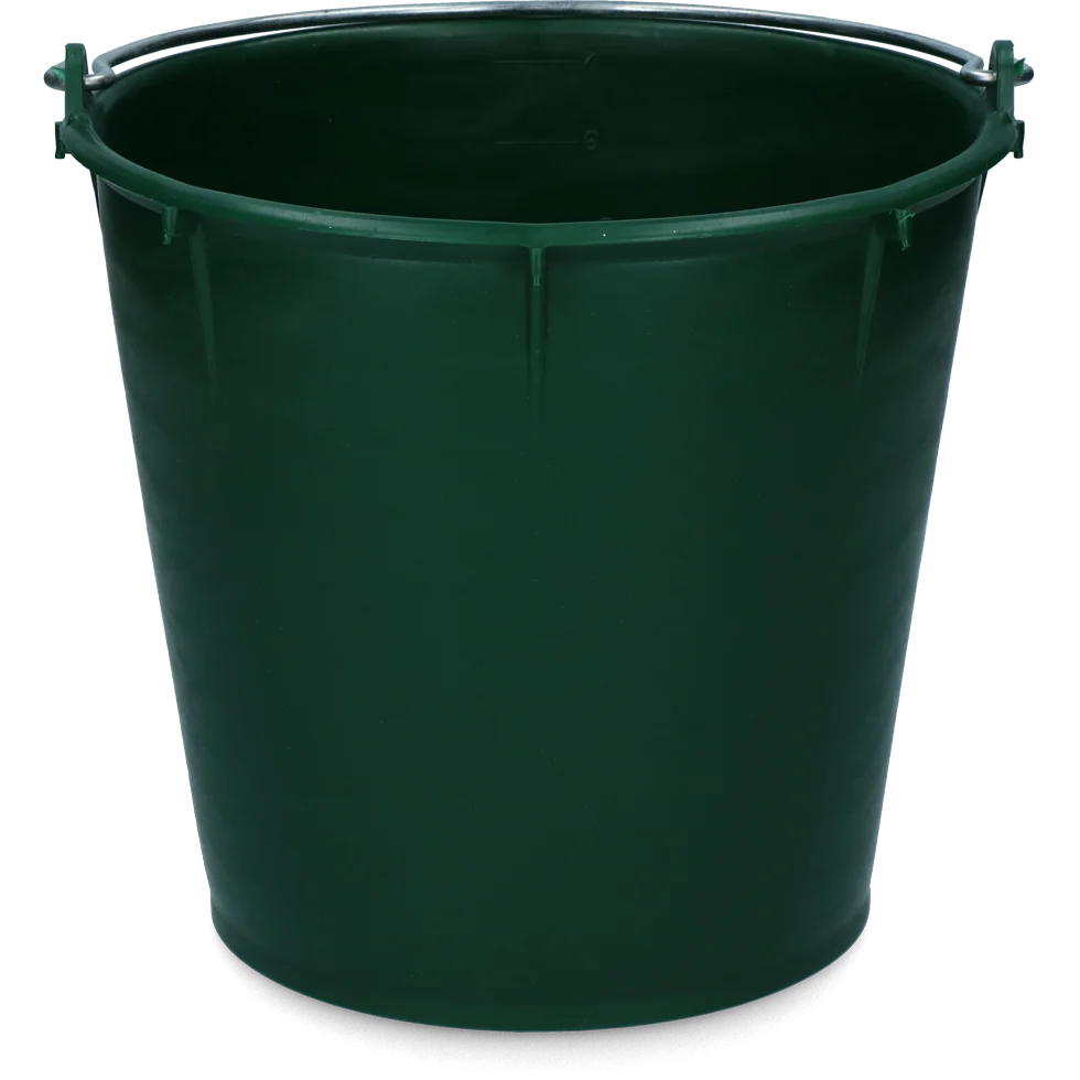 Wiadro z ocynkowanym uchwytem 7 l zielone – Vplast - obrazek 1