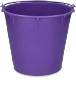 Wiadro z ocynkowanym uchwytem 7 l, fioletowe – Vplast - obrazek 2