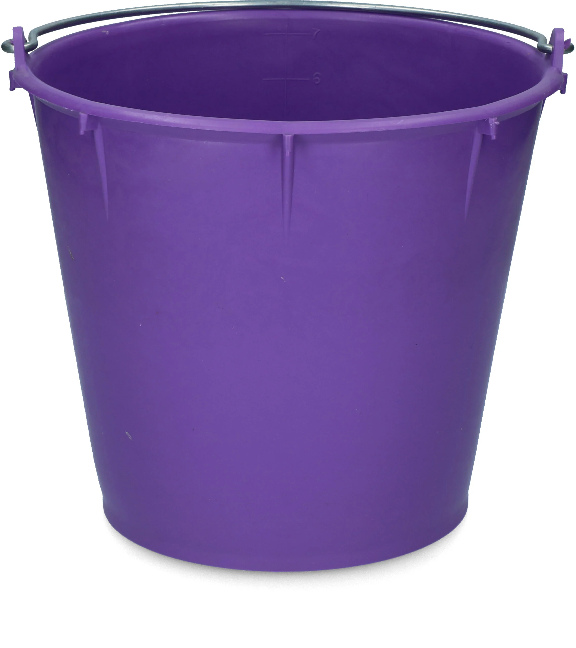 Wiadro z ocynkowanym uchwytem 7 l, fioletowe – Vplast - obrazek 2