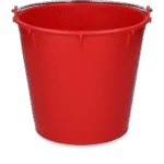 Wiadro z ocynkowanym uchwytem 7 l, czerwone – Vplast - obrazek 2