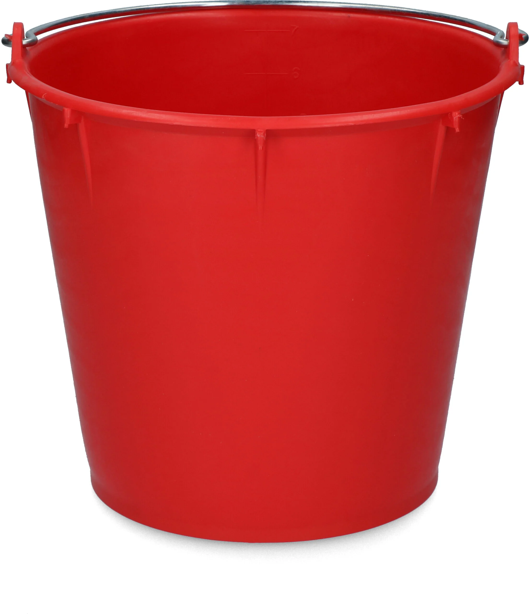 Wiadro z ocynkowanym uchwytem 7 l, czerwone – Vplast - obrazek 1