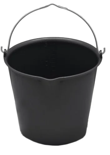 Wiadro z dziobkiem do nalewania, 15 l, czarne – Vplast - obrazek 4
