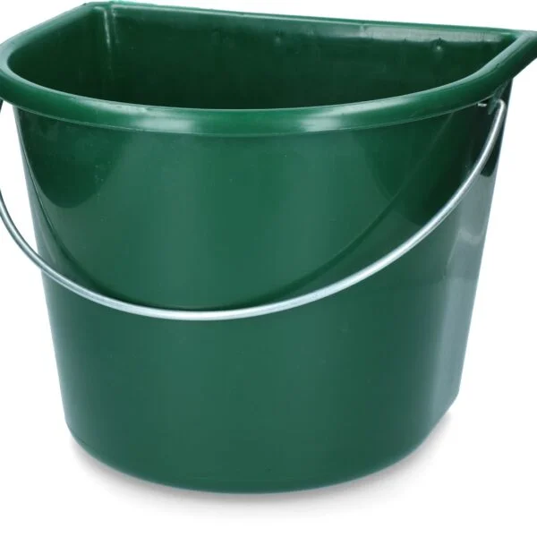 Wiadro z płaskim bokiem 15 l zielone – Vplast
