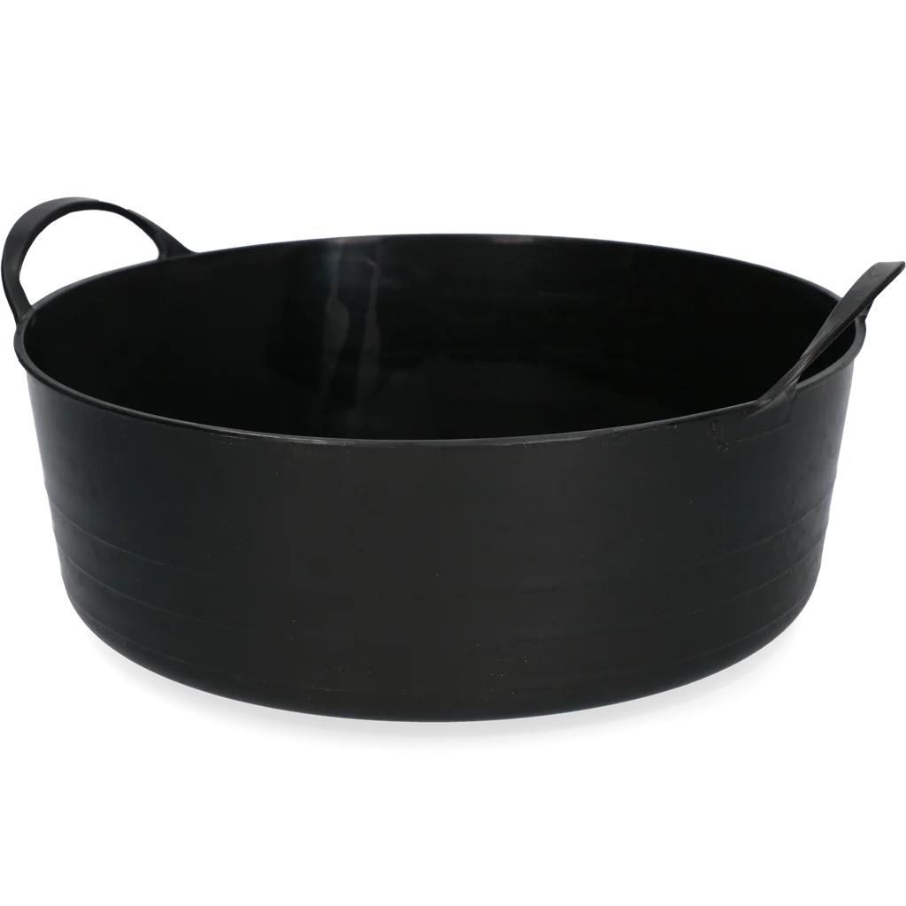 Elastyczne wiadro z uchwytami, 6 l, czarne – Vplast V-Trug Flexi - obrazek 1