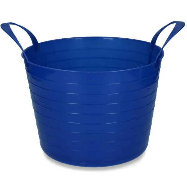 Elastyczne wiadro z dwoma uchwytami, 14 l, niebieskie – Vplast V-Trug Flexi