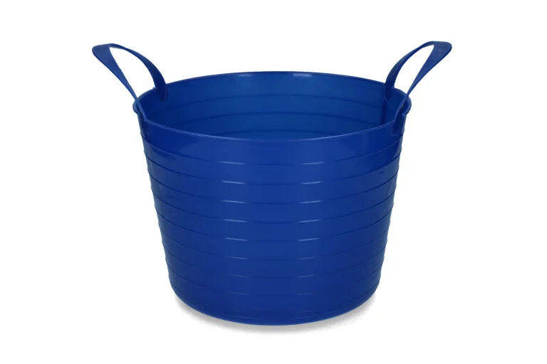 Elastyczne wiadro z dwoma uchwytami, 14 l, niebieskie – Vplast V-Trug Flexi