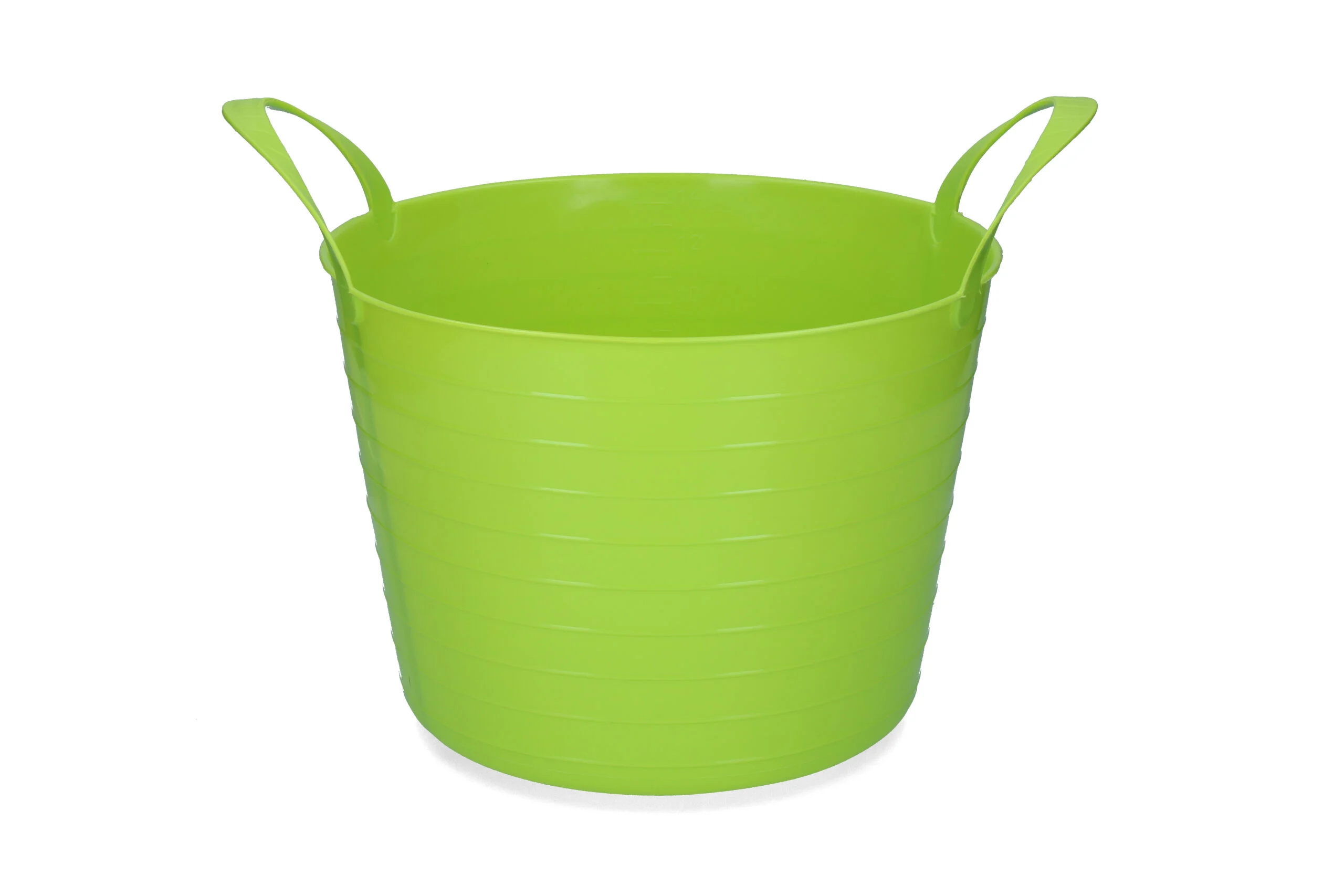 Elastyczne wiadro z dwoma uchwytami, 14 l, limonkowe – Vplast V-Trug Flexi - obrazek 1