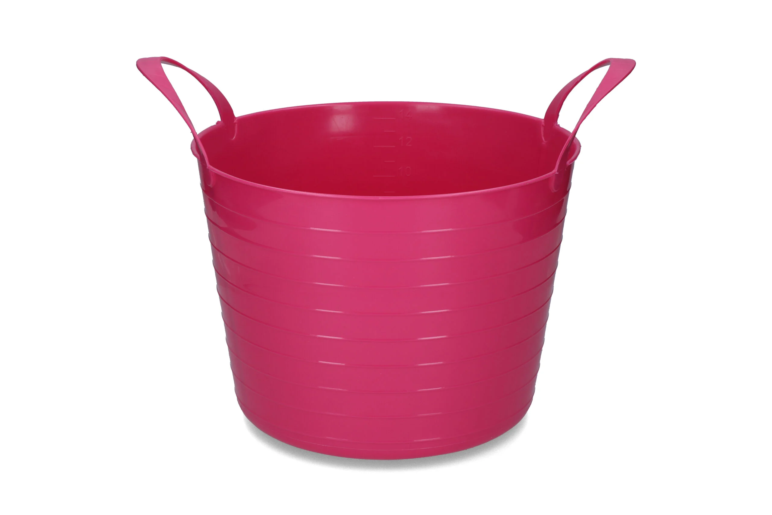 Elastyczne wiadro z dwoma uchwytami, 14 l, różowe – Vplast V-Trug Flexi - obrazek 1