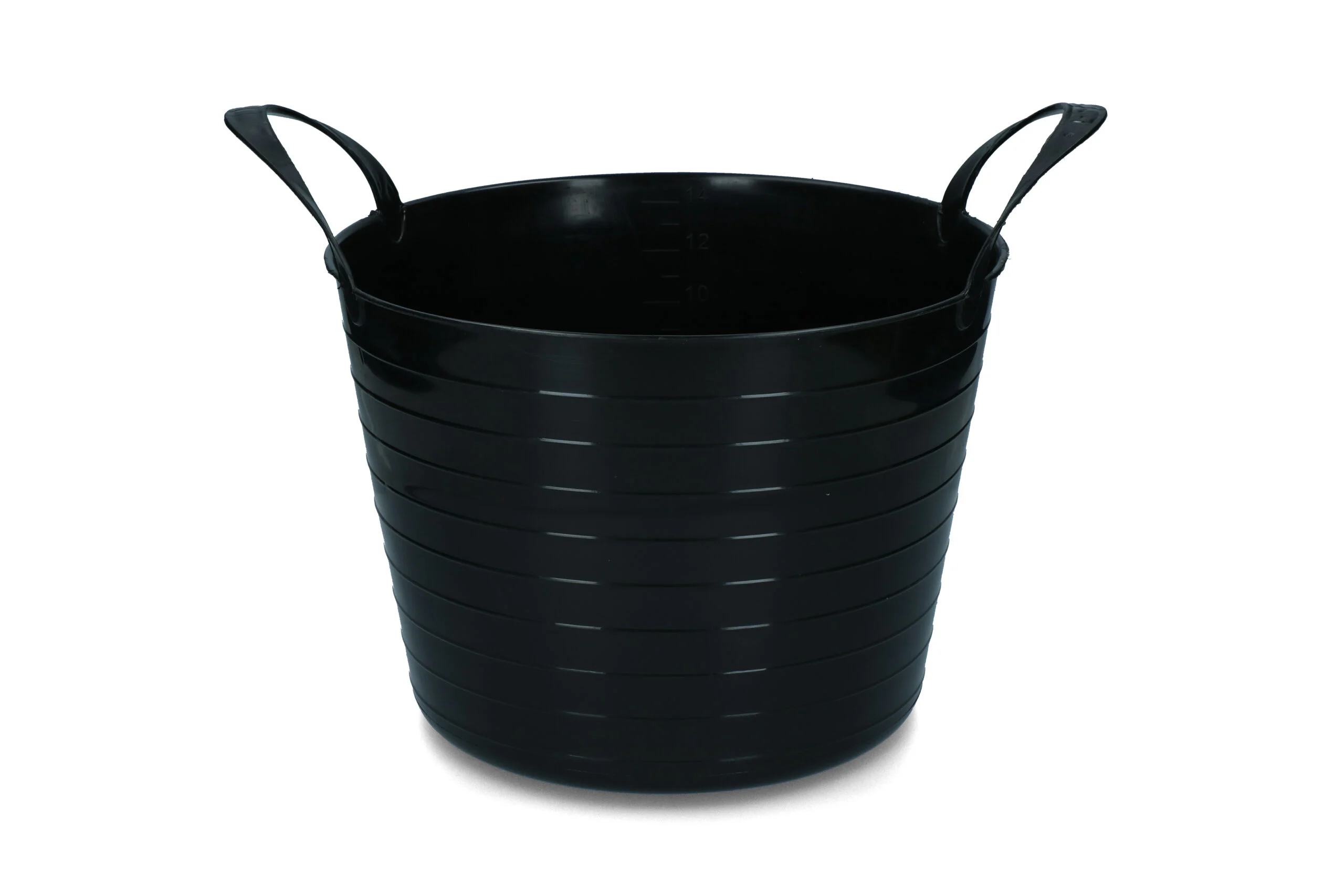 EMME000214Z.jpg Elastyczne wiadro z dwoma uchwytami, 14 l, czarne – Vplast V-Trug Flexi - obrazek 1