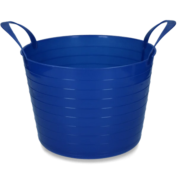 Elastyczne wiadro z dwoma uchwytami, 40 l, niebieskie – Vplast V-Trug Flexi