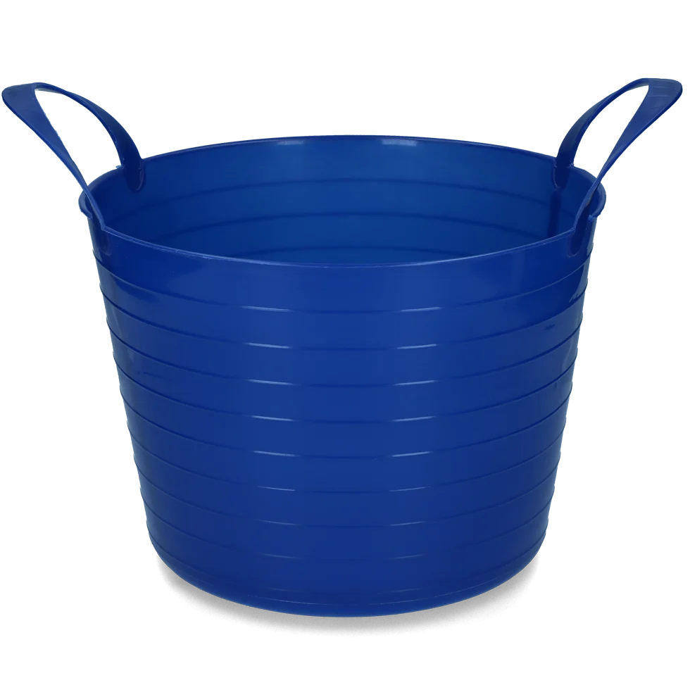 EMME000240B.png Elastyczne wiadro z dwoma uchwytami, 40 l, niebieskie – Vplast V-Trug Flexi - obrazek 1
