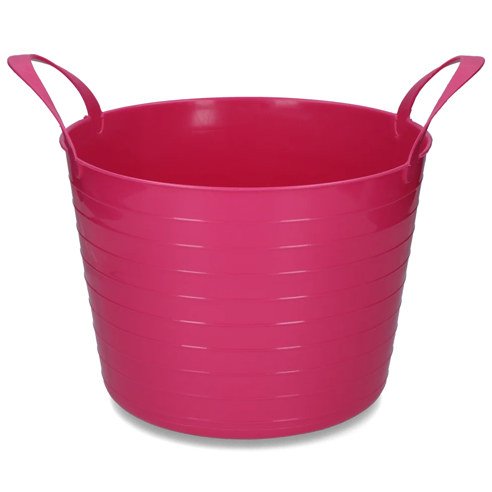 EMME000240R.png Elastyczne wiadro z dwoma uchwytami, 40 l, różowe – Vplast V-Trug Flexi - obrazek 1