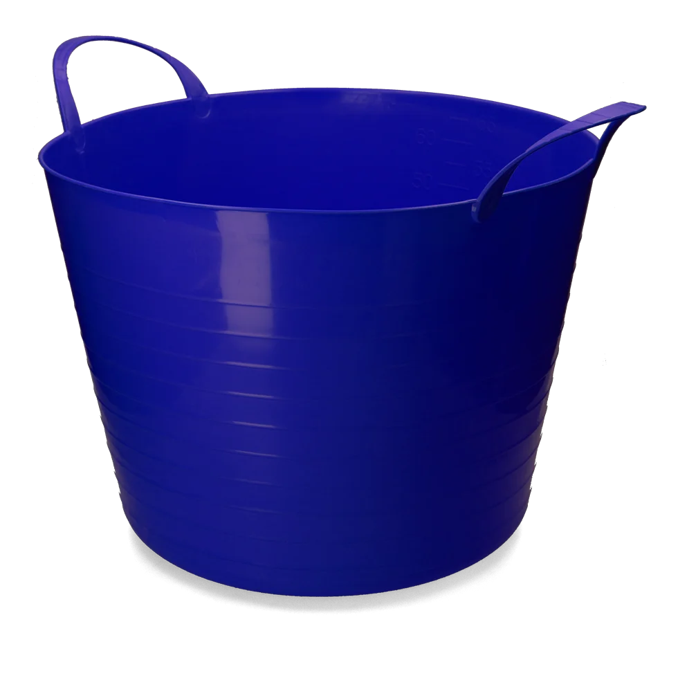 Elastyczne wiadro z uchwytami, 65 l, niebieskie – Vplast V-Trug Flexi - obrazek 1