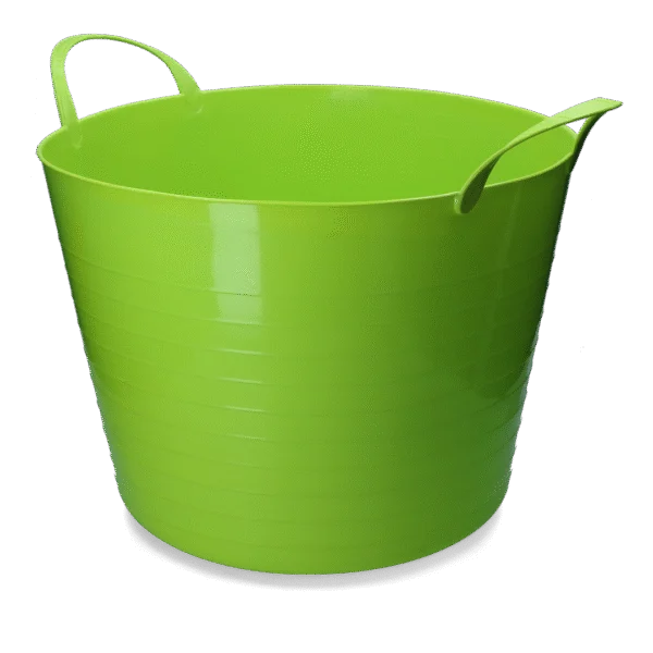 Elastyczne wiadro z uchwytami, 65 l, limonkowe – Vplast V-Trug Flexi