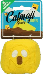 Kostka do zabawy dla kotów z MADNIP, Ø 7 cm – Catmoji Cube Spooky - obrazek 3