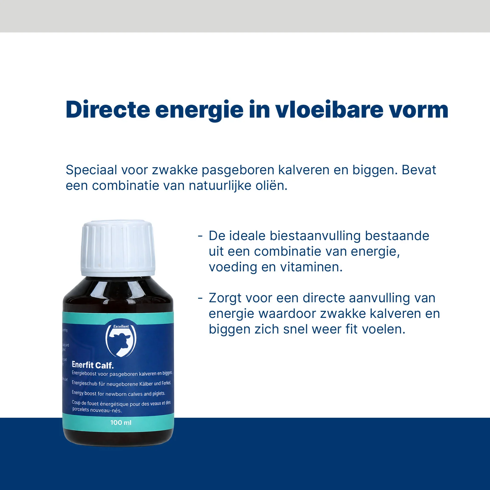 Suplement energetyczny dla nowo narodzonych cieląt i prosiąt 100 ml – Excellent Enerfit - obrazek 2