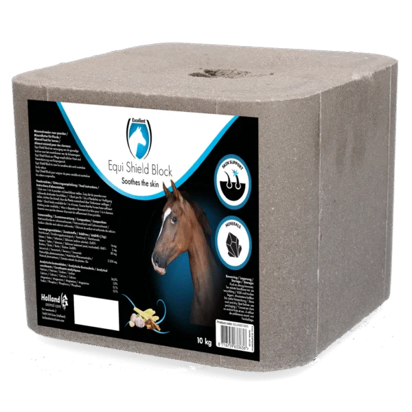 Lizawka solna dla koni z czosnkiem, 10 kg – Excellent Horse Shield Block