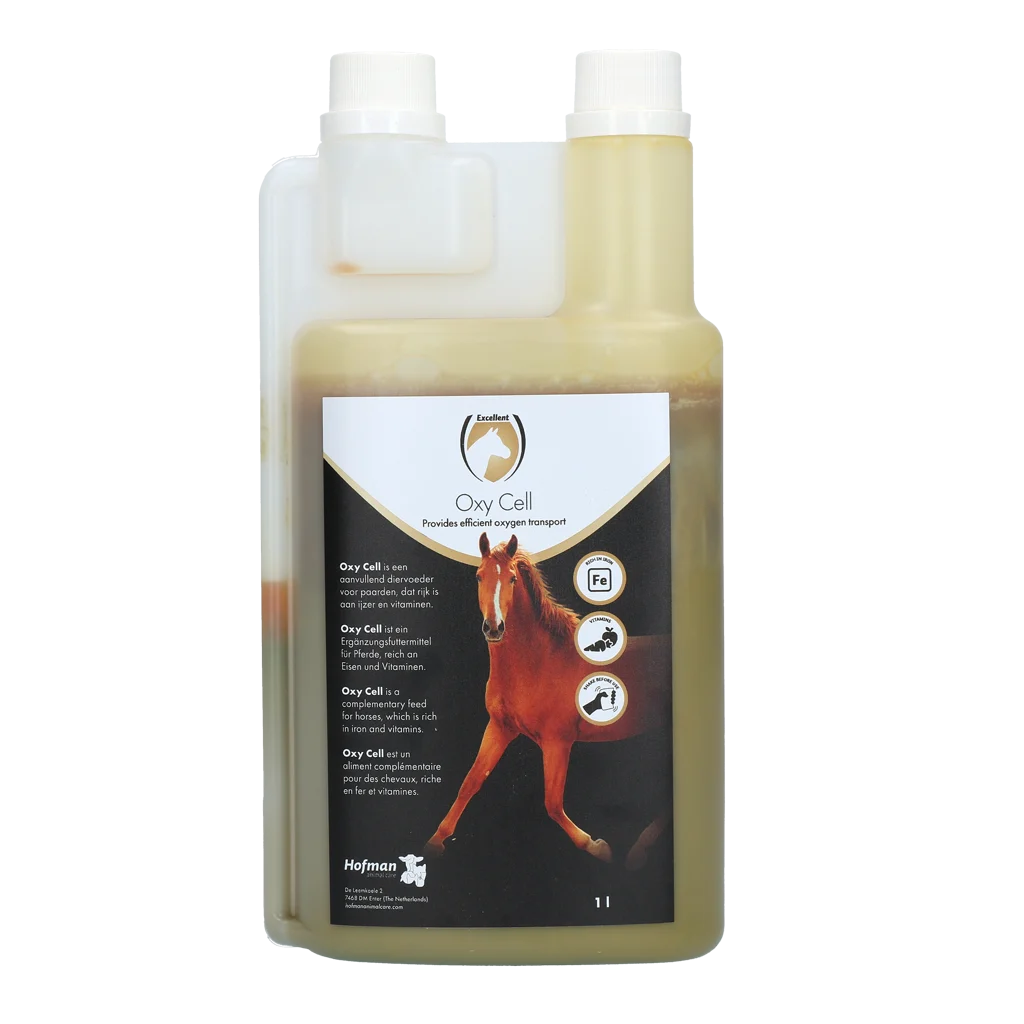 Preparat z żelazem, witaminami i minerałami dla koni, 1 l – Excellent Horse Oxy Cell - obrazek 1