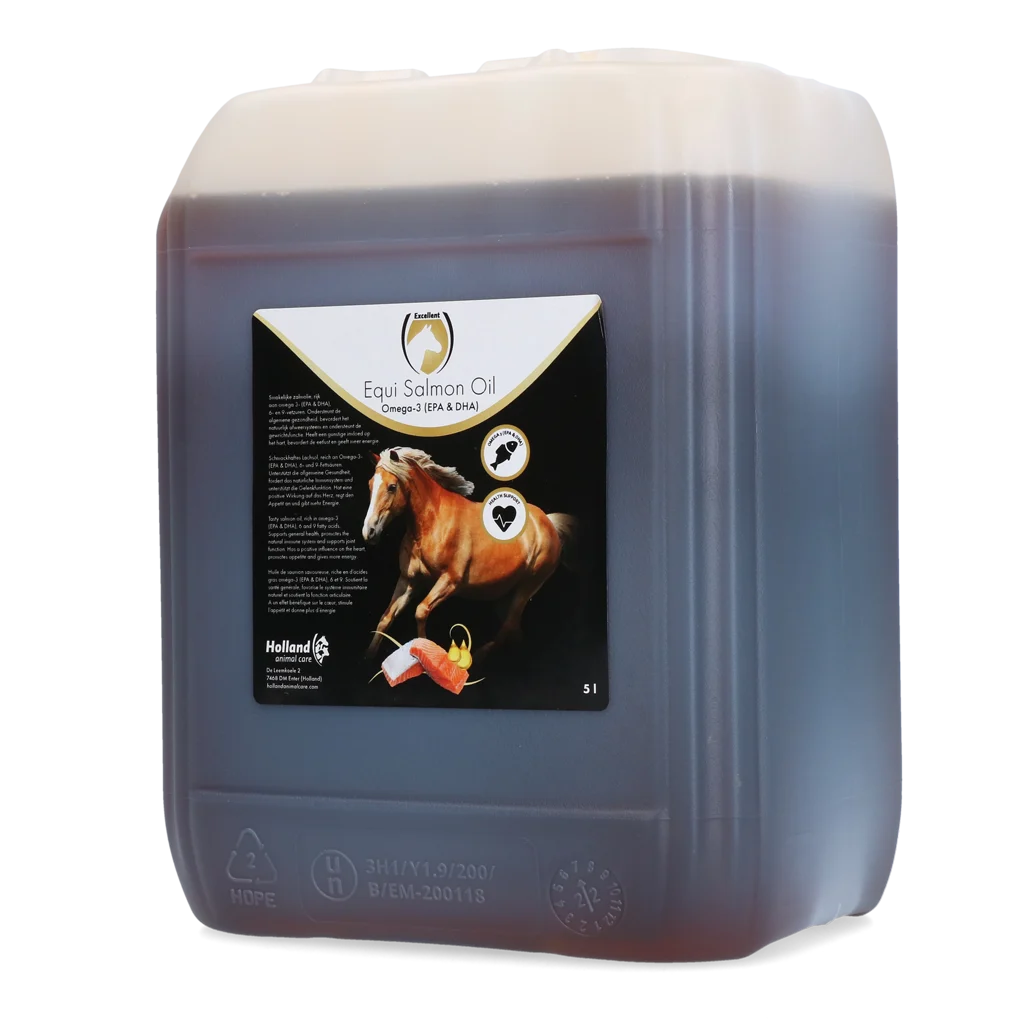 Olej z łososia dla koni z omega 3, 5 l – Excellent Horse Salmon Oil - obrazek 1