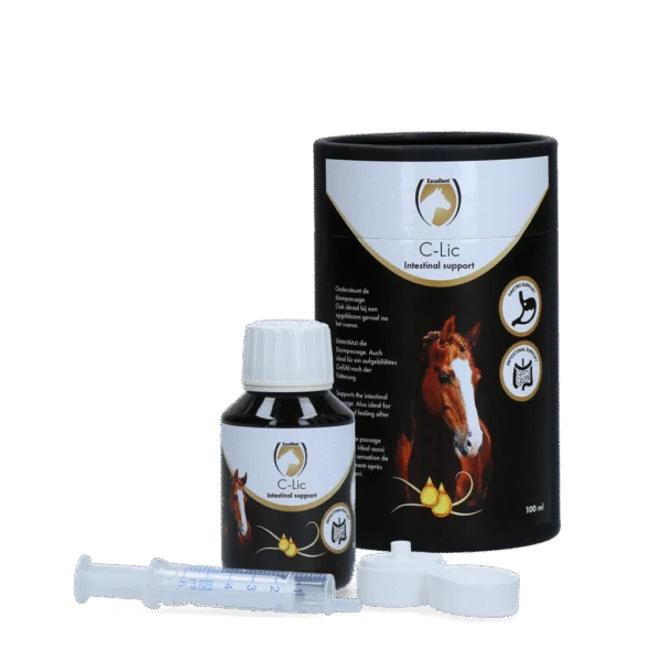 Suplement wspierający pracę jelit u koni z olejkami eterycznymi, 100 ml – Excellent Horse C-Lic