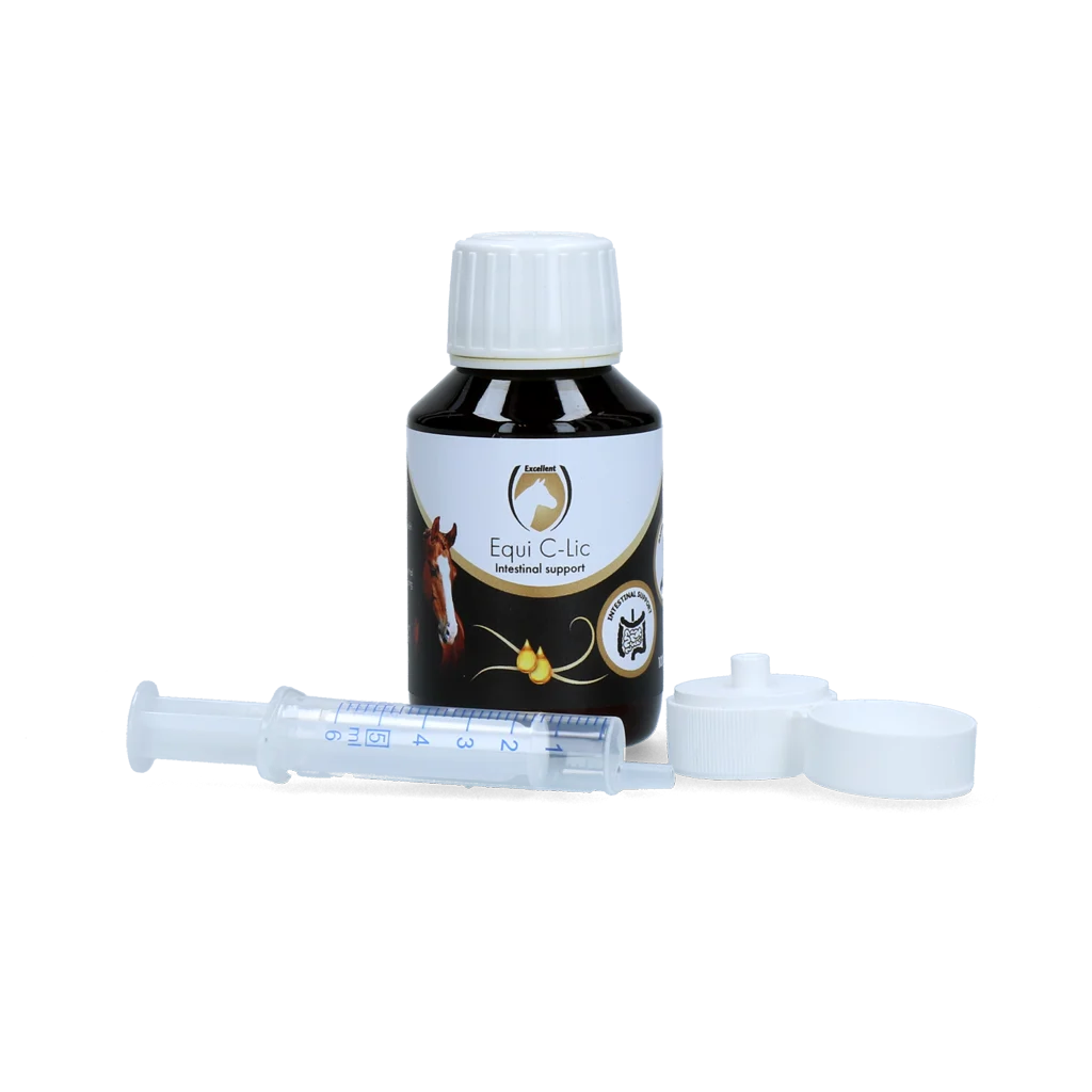 Suplement wspierający pracę jelit u koni z olejkami eterycznymi, 100 ml – Excellent Horse C-Lic - obrazek 2