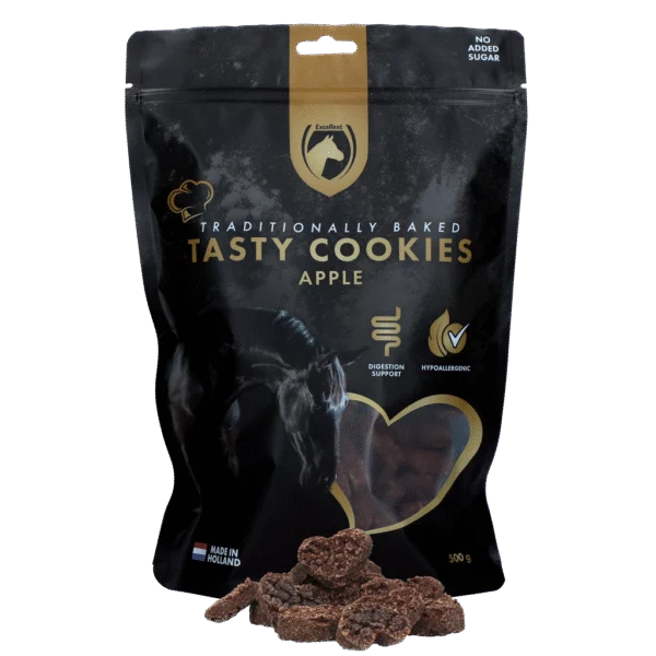 Ciasteczka dla koni z jabłkiem, 500 g – Excellent Horse Rzemieślnicze ciasteczka dla koni z jabłkiem