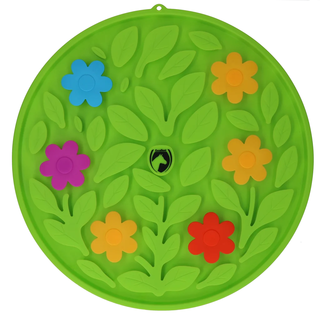 Mata węchowa dla konia na paszę i przysmaki – Excellent Horse Snuffle Mat Flower Power - obrazek 1