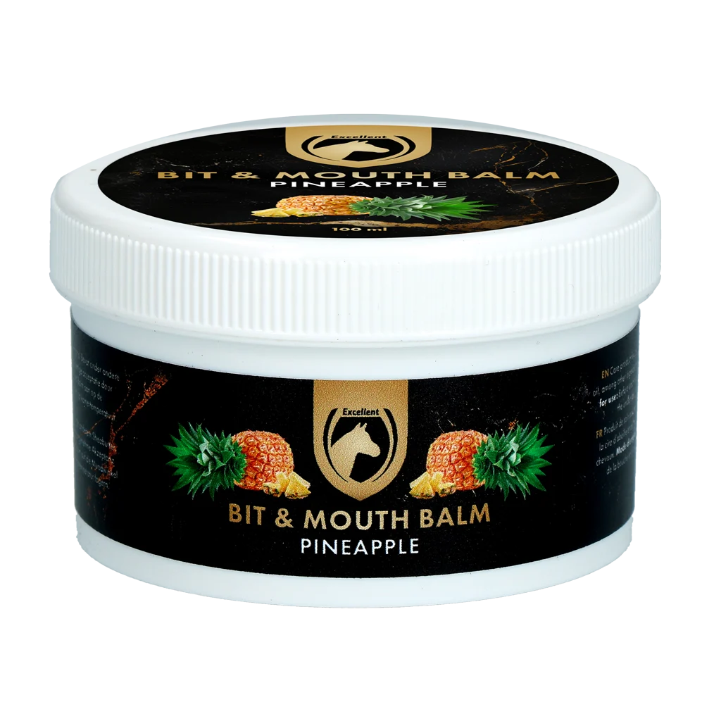 Balsam do pyska konia, ananas, 100 ml – Excellent Horse Bit & Mouth Balm - obrazek 1