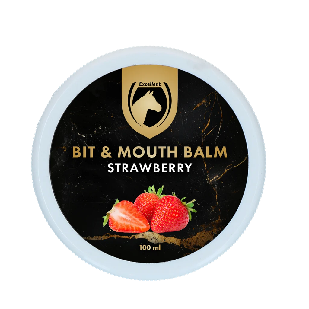 Balsam do pyska dla koni, truskawkowy, 100 ml – Excellent Horse Bit & Mouth Balm - obrazek 2